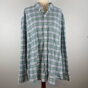 L.L. Bean Men's Plaid Button-Up Shirt Size XXL EUC